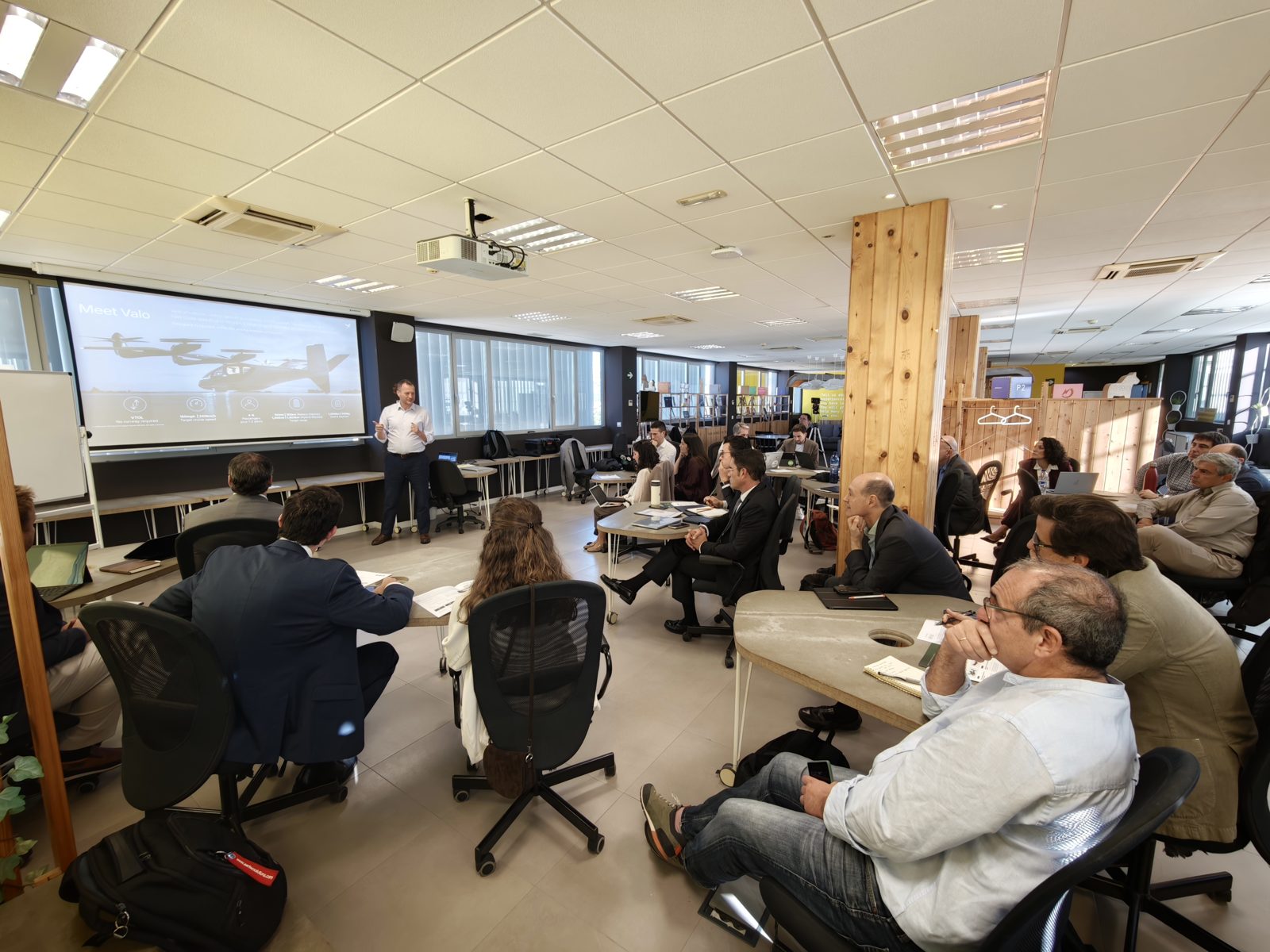 Presentación del eVTOL Valo ante los miembros del IAB