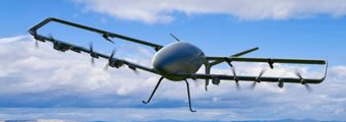 Dron de carga Laila de Odys Aviation en vuelo
