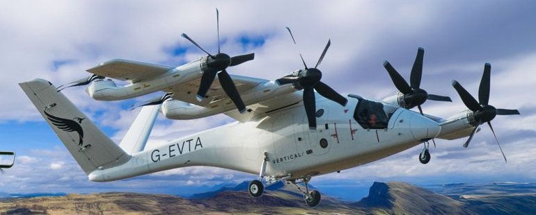 eVTOL Valo de Vertical Aerospace en vuelo